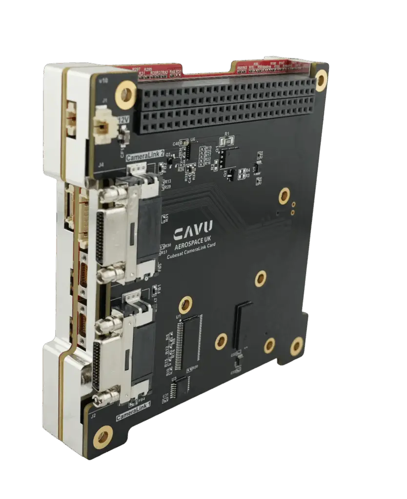 Camera Link, Camera Link Frame Grabbing, Frame Grabbing, OBC-Cube-Polar, Modern spacecraft, high-resolution cameras, Earth observation, high-performance camera, spacecraft computer, bottleneck, onboard data-handling, Camera Link interface, add-on card, Samtec B2B connector, onboard computer, Camera Link frame-grabber, image-data acquisition platform, Raptor Photonics Hawk 1920, spacecraft's onboard computing system, Raptor Hawk 1920, OBC-Cube-Polar Camera Link Add-On, Frame Grabber, OBC, spacecraft computer, space applications, spacecraft camera, onboard data-processing chain, Double CameraLink, Raptor Photonics, CMOS camera, global-shutter progressive-scan operation, monochrome Camera Link, Camera Link Base interface, digital camera, frame grabber, Microchip PolarFire SoC FPGA, CubeSat-oriented onboard computer, onboard computer, CAVU Aerospace, CAVU, add-on Camera Link interface card, Raptor camera, High-Speed Image Acquisition, FPGA-Based Data Capture, small spacecraft, Camera Link Base, OBC, onboard processing system, PolarFire SoC FPGA, FPGA acquisition logic, high-rate camera stream, buffer management, spacecraft applications, Raptor Hawk 1920, PolarFire SoC-based OBC-Cube-Polar, Earth-observation, intelligent onboard vision, raw image acquisition, spacecraft's imaging system